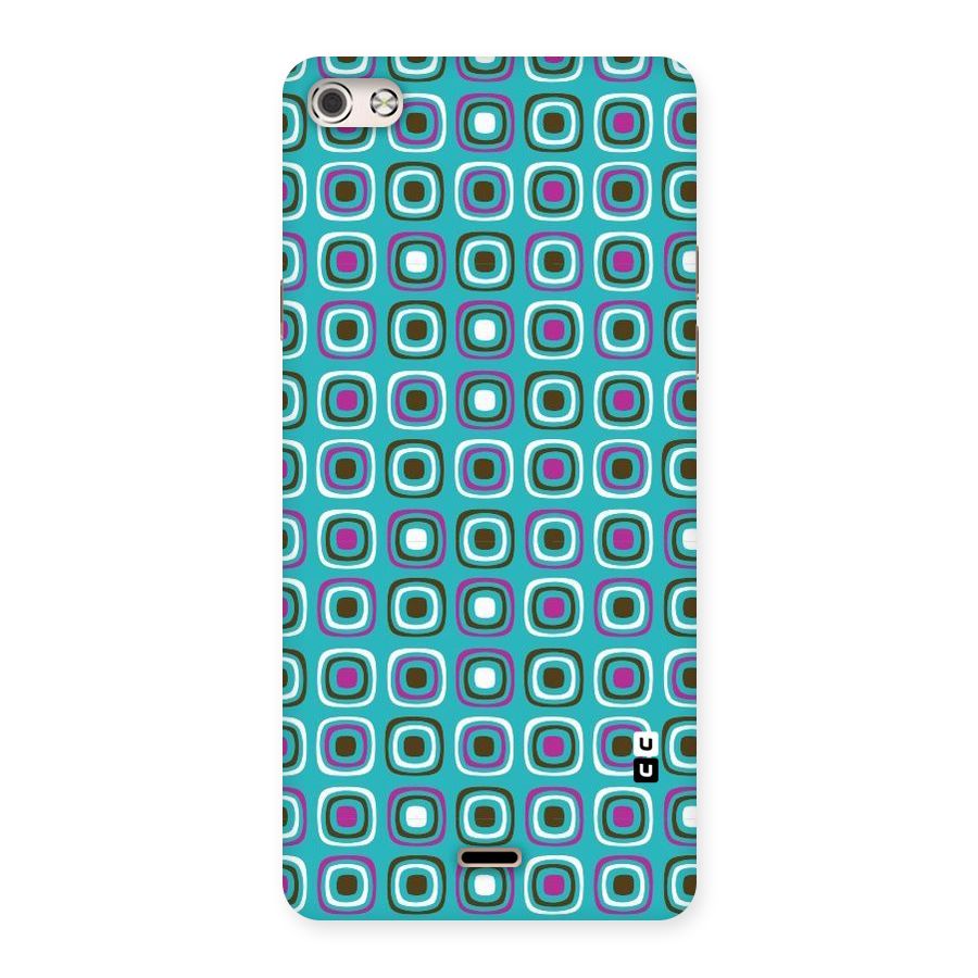 Boxes Tiny Pattern Back Case for Micromax Canvas Silver 5