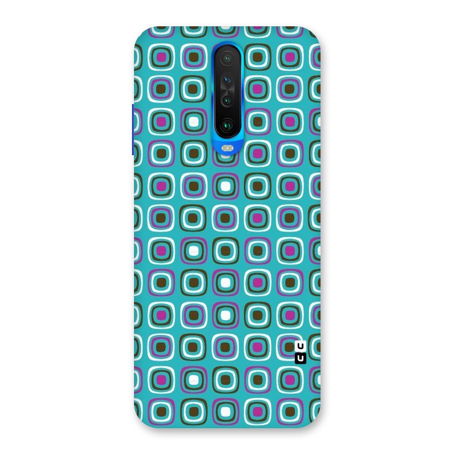 Boxes Tiny Pattern Back Case for Poco X2