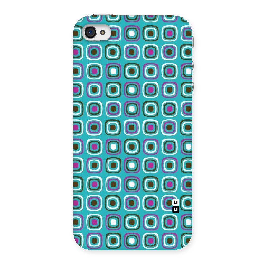Boxes Tiny Pattern Back Case for iPhone 4 4s