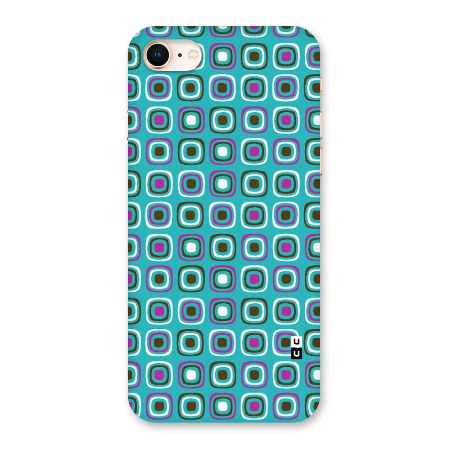 Boxes Tiny Pattern Back Case for iPhone 8