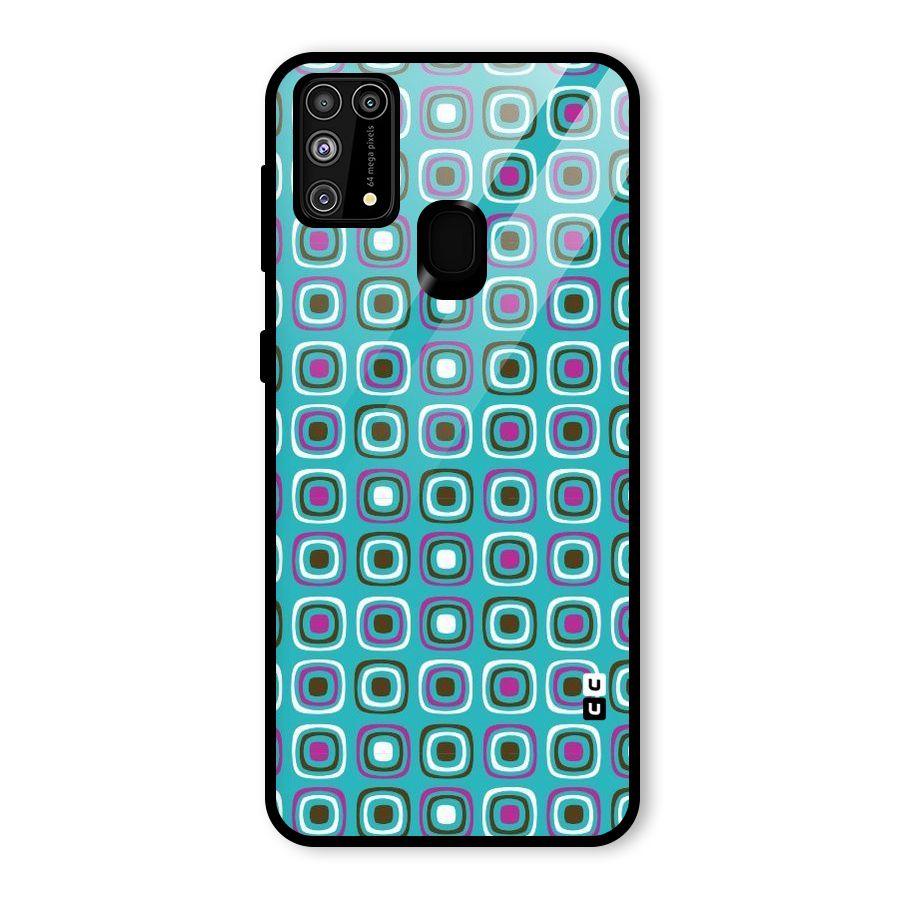 Boxes Tiny Pattern Glass Back Case for Galaxy F41