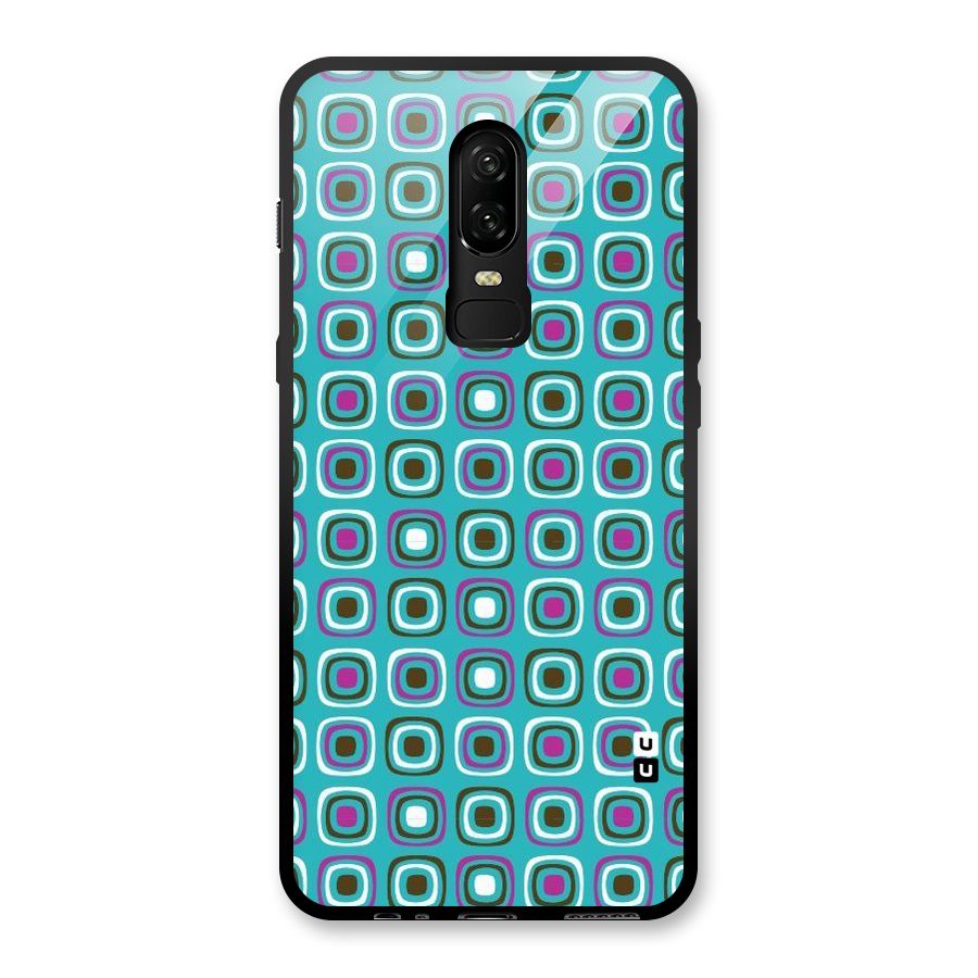 Boxes Tiny Pattern Glass Back Case for OnePlus 6
