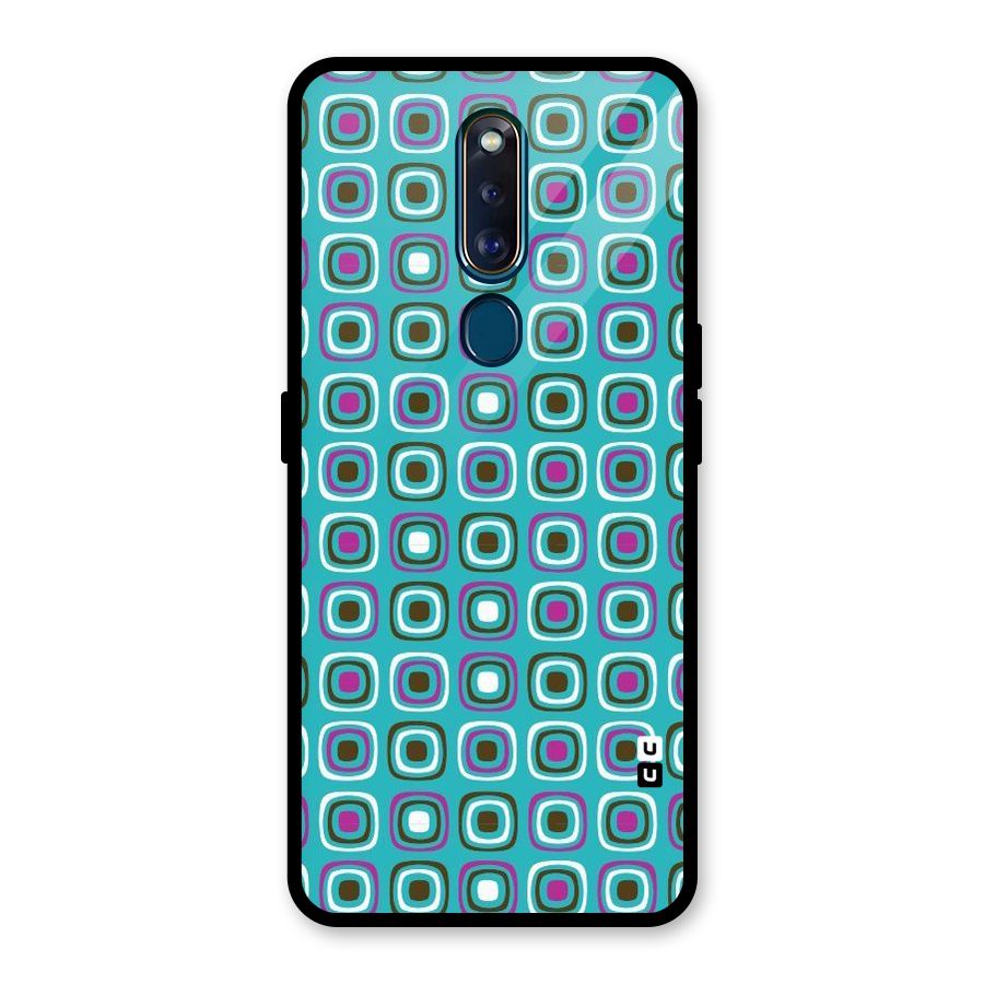 Boxes Tiny Pattern Glass Back Case for Oppo F11 Pro