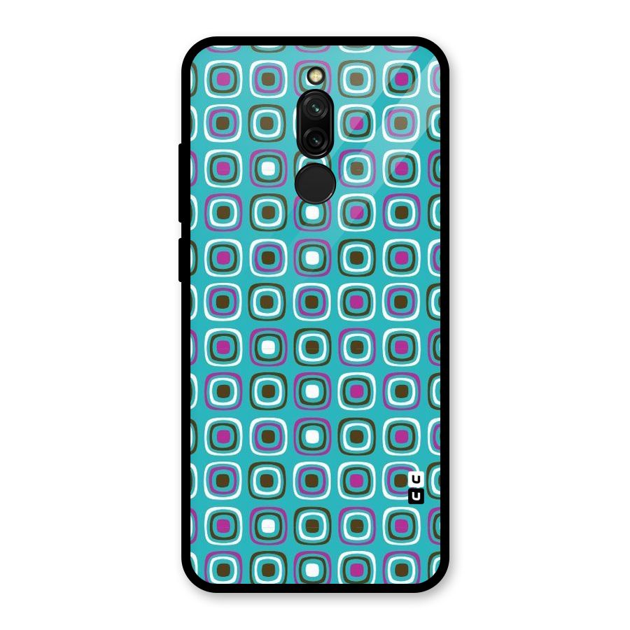 Boxes Tiny Pattern Glass Back Case for Redmi 8