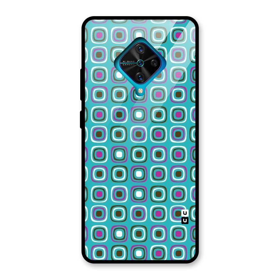 Boxes Tiny Pattern Glass Back Case for Vivo S1 Pro