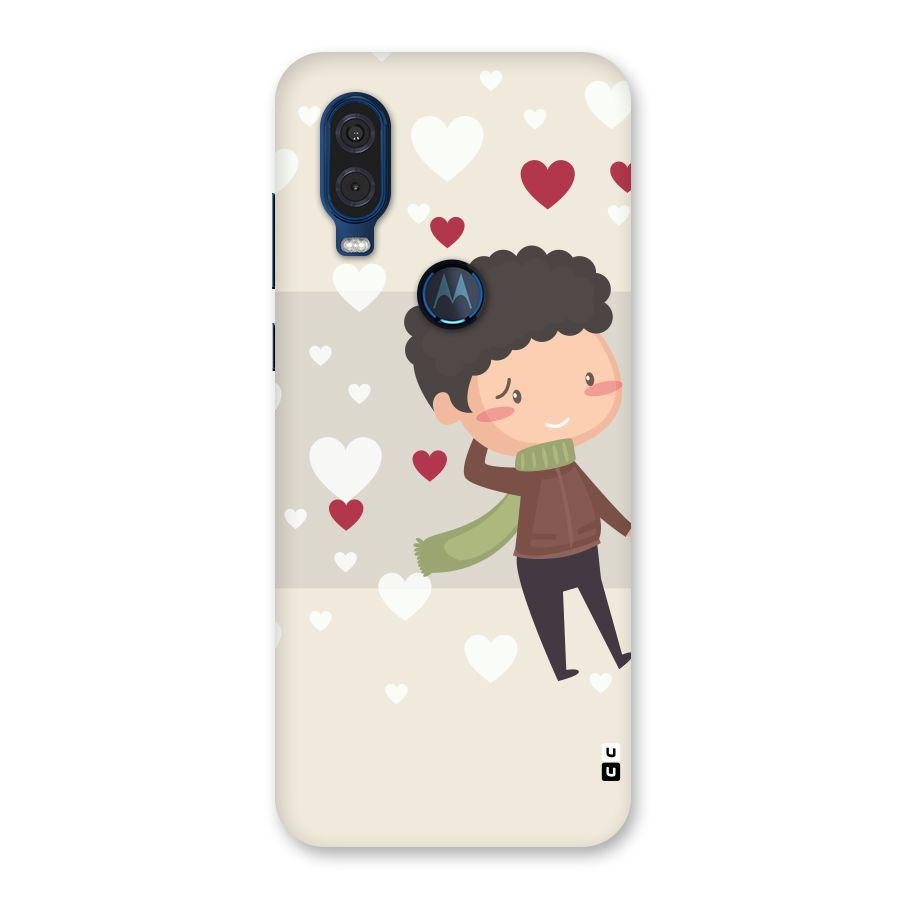 Boy in love Back Case for Motorola One Vision