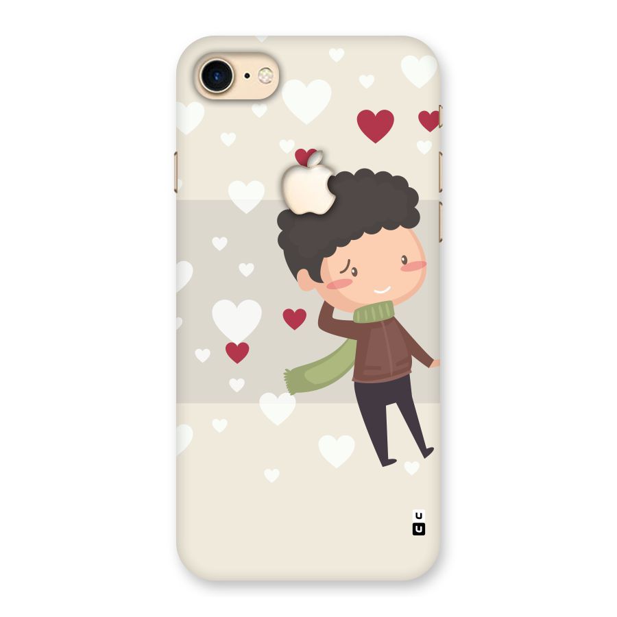 Boy in love Back Case for iPhone 7 Apple Cut