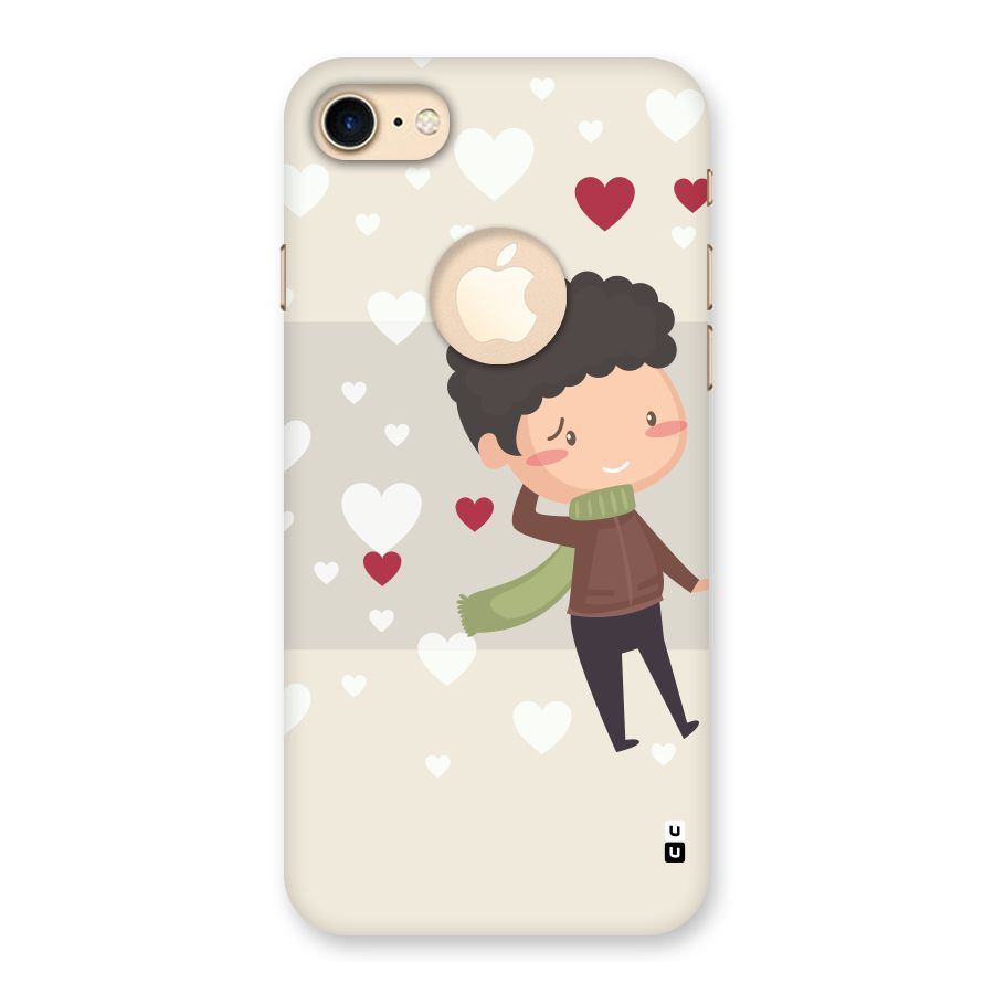 Boy in love Back Case for iPhone 7 Logo Cut