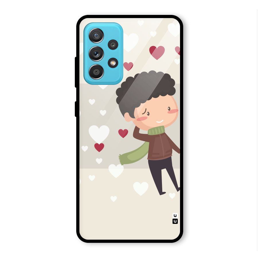 Boy in love Glass Back Case for Galaxy A52