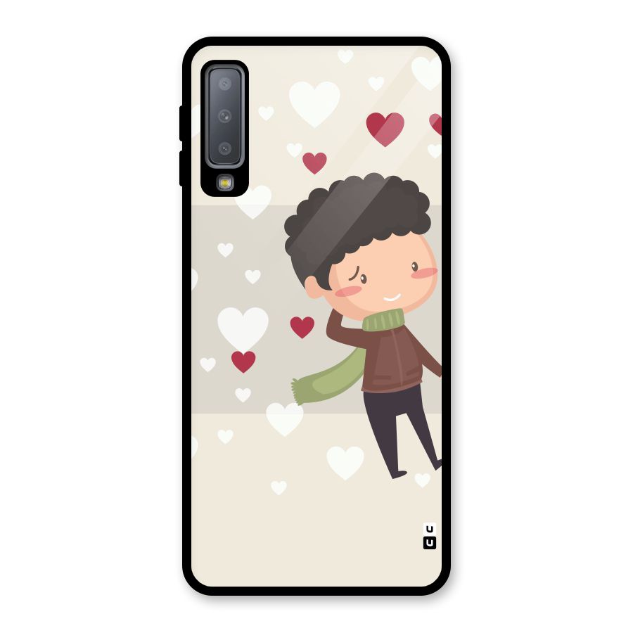 Boy in love Glass Back Case for Galaxy A7 (2018)
