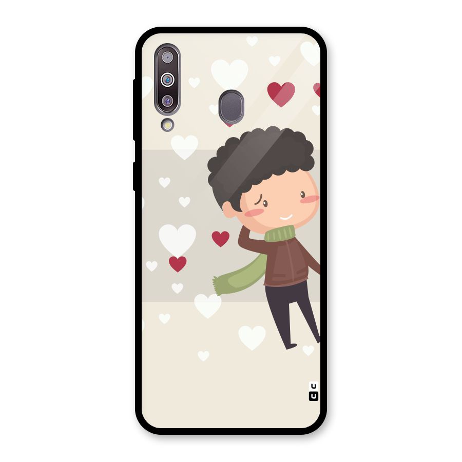Boy in love Glass Back Case for Galaxy M30