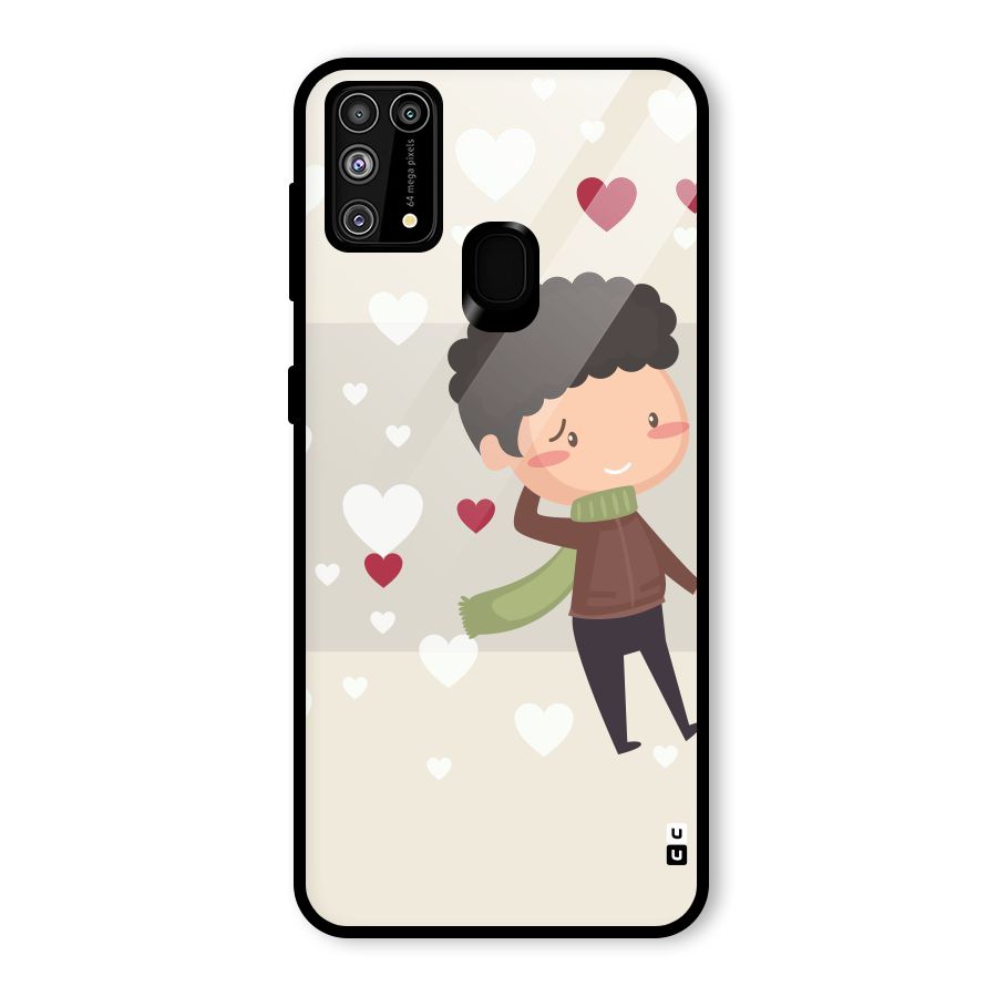 Boy in love Glass Back Case for Galaxy M31