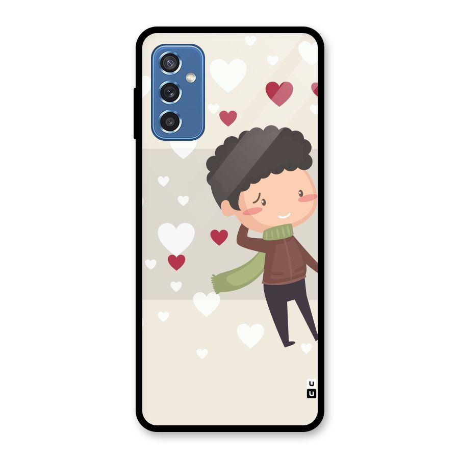 Boy in love Glass Back Case for Galaxy M52 5G