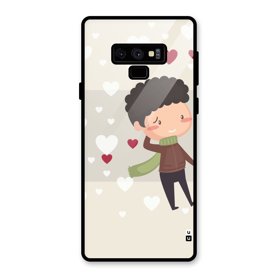 Boy in love Glass Back Case for Galaxy Note 9