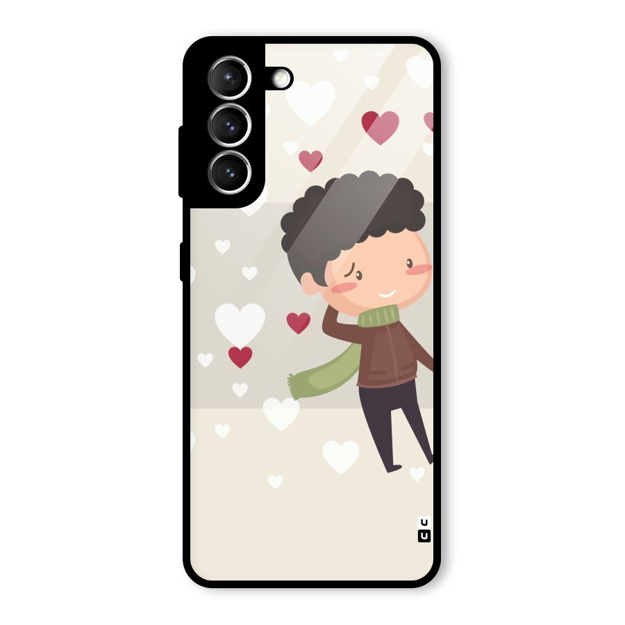 Boy in love Glass Back Case for Galaxy S21 5G