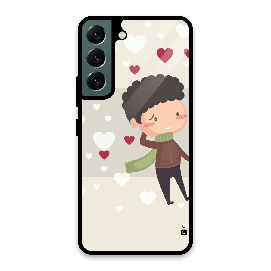 Boy in love Glass Back Case for Galaxy S22 5G