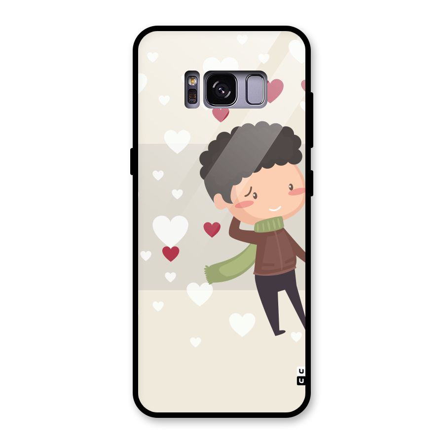 Boy in love Glass Back Case for Galaxy S8