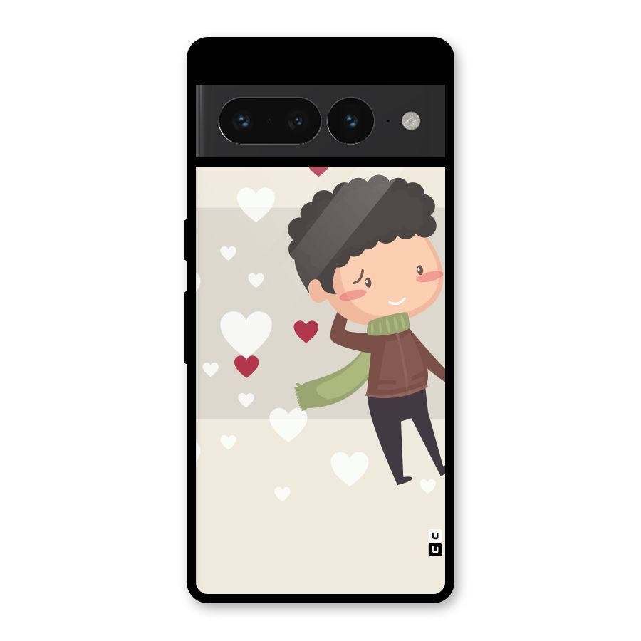 Boy in love Glass Back Case for Google Pixel 7 Pro