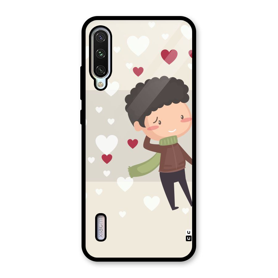 Boy in love Glass Back Case for Mi A3