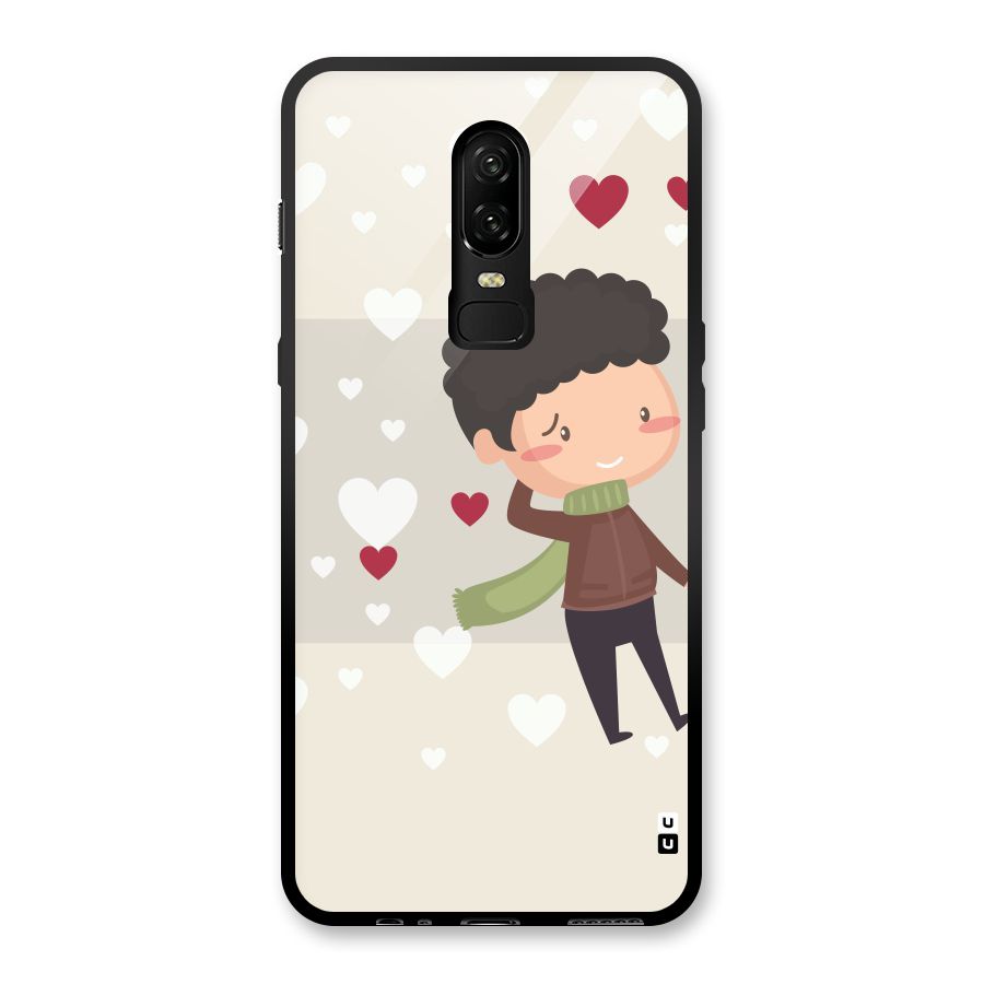 Boy in love Glass Back Case for OnePlus 6