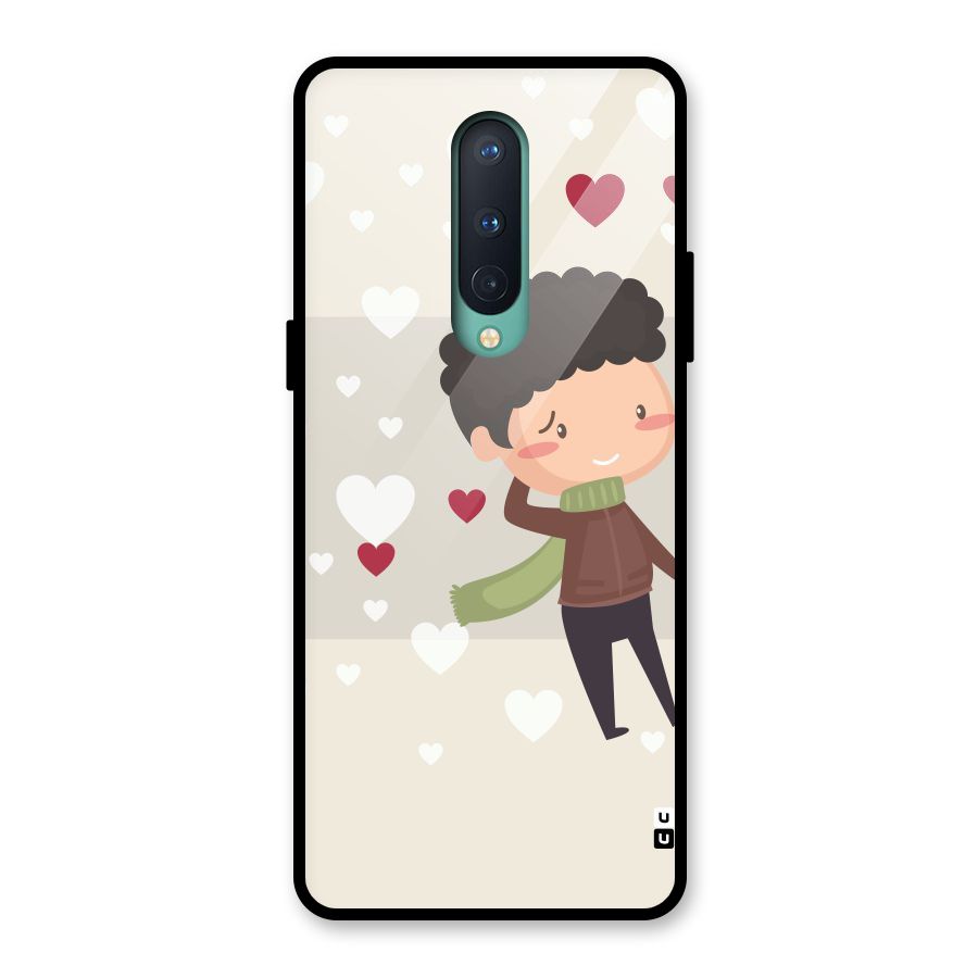 Boy in love Glass Back Case for OnePlus 8