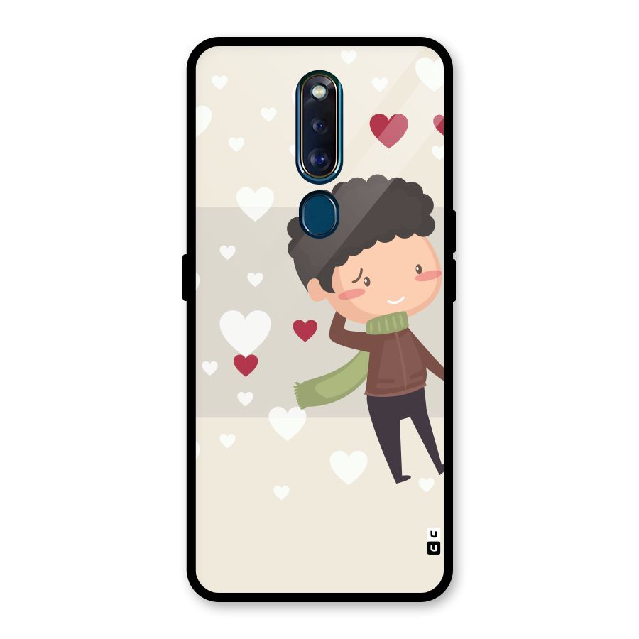 Boy in love Glass Back Case for Oppo F11 Pro