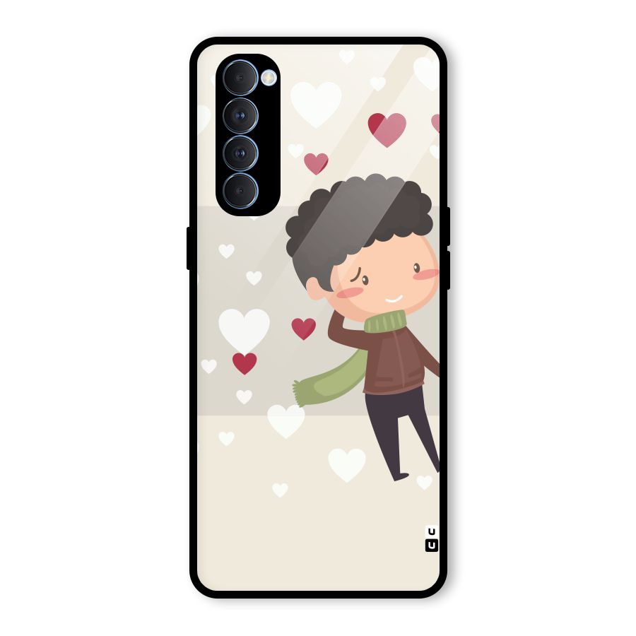 Boy in love Glass Back Case for Oppo Reno4 Pro
