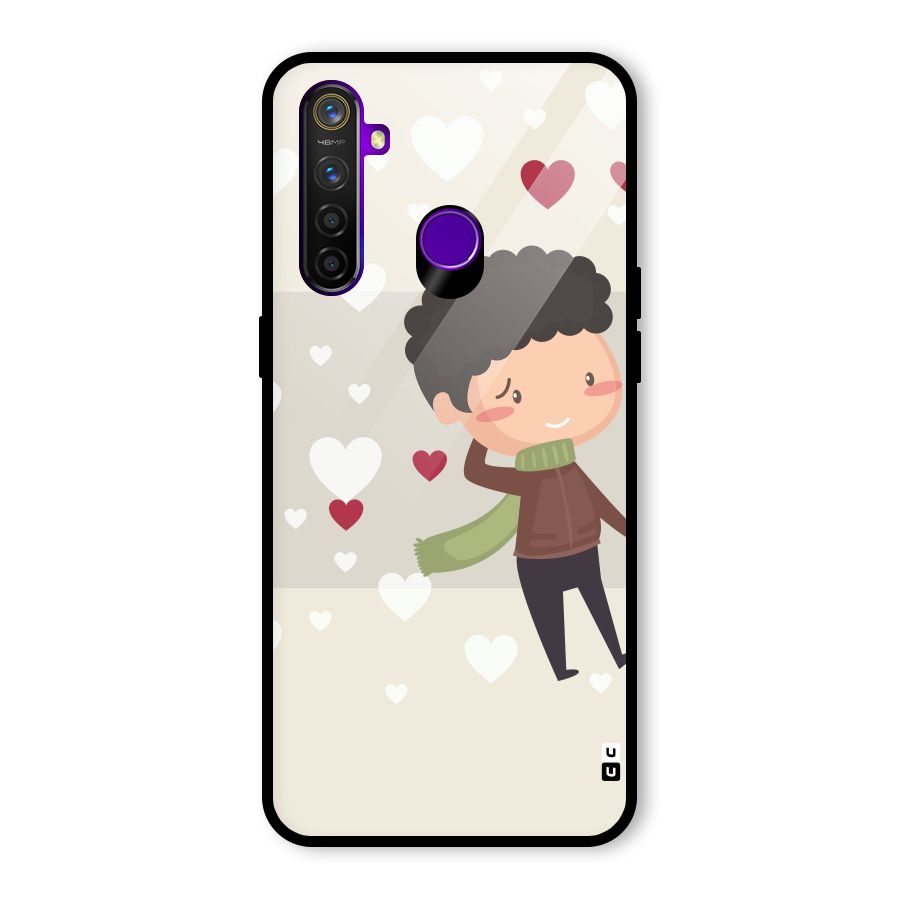 Boy in love Glass Back Case for Realme 5 Pro