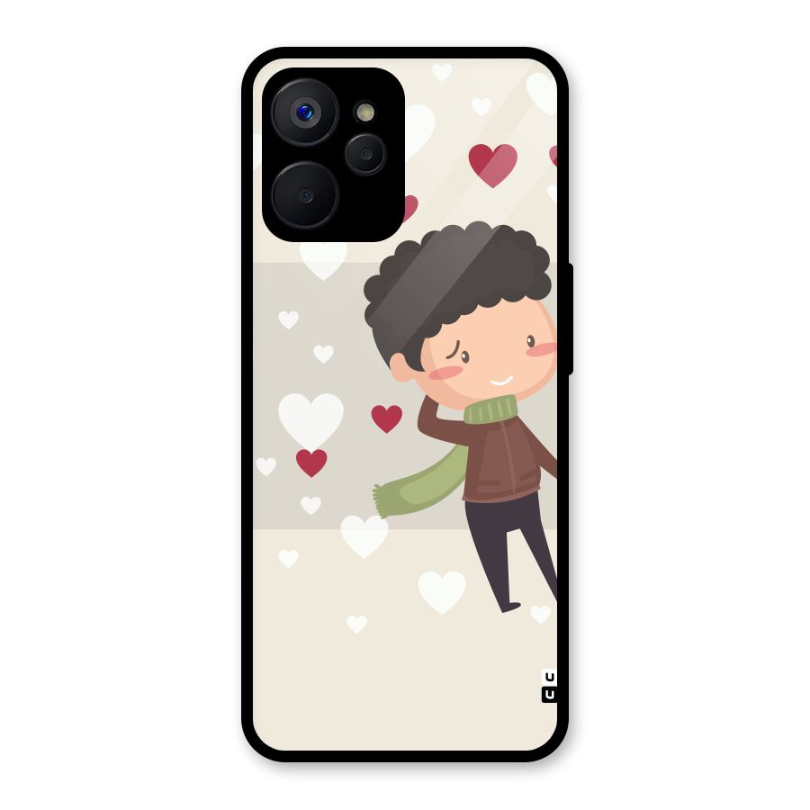 Boy in love Glass Back Case for Realme 9i 5G