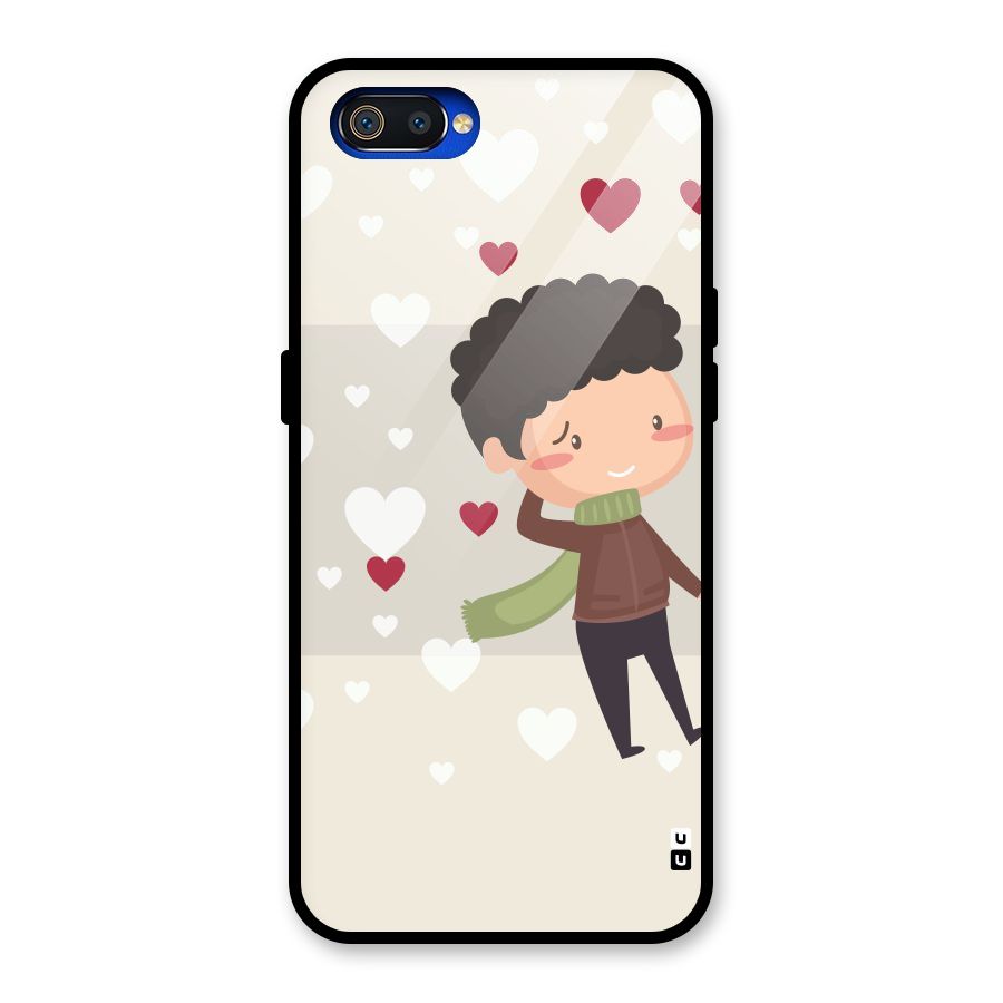 Boy in love Glass Back Case for Realme C2