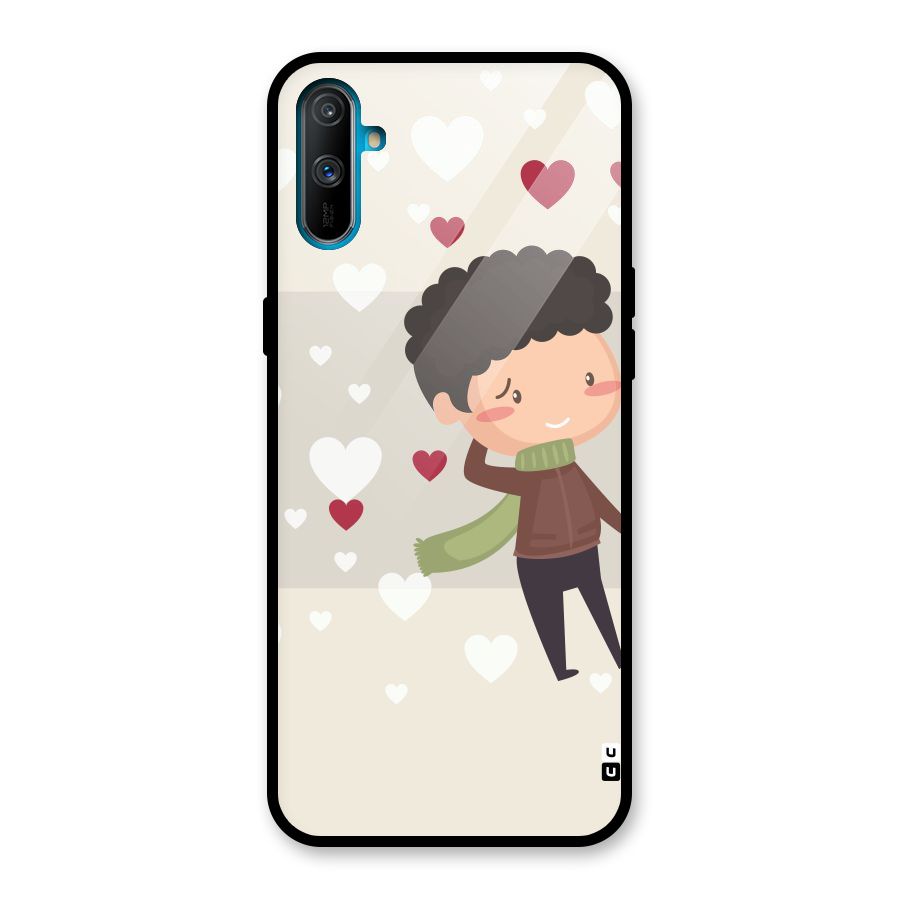 Boy in love Glass Back Case for Realme C3