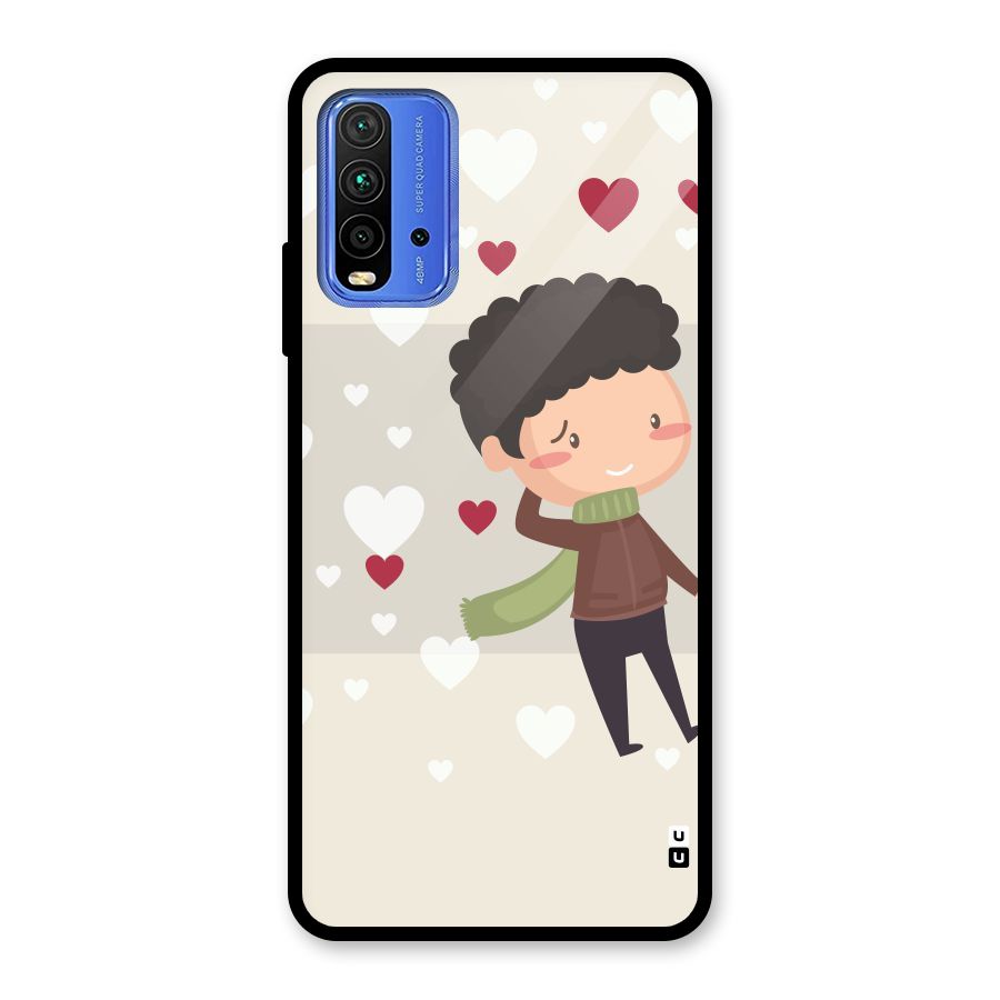 Boy in love Glass Back Case for Redmi 9 Power