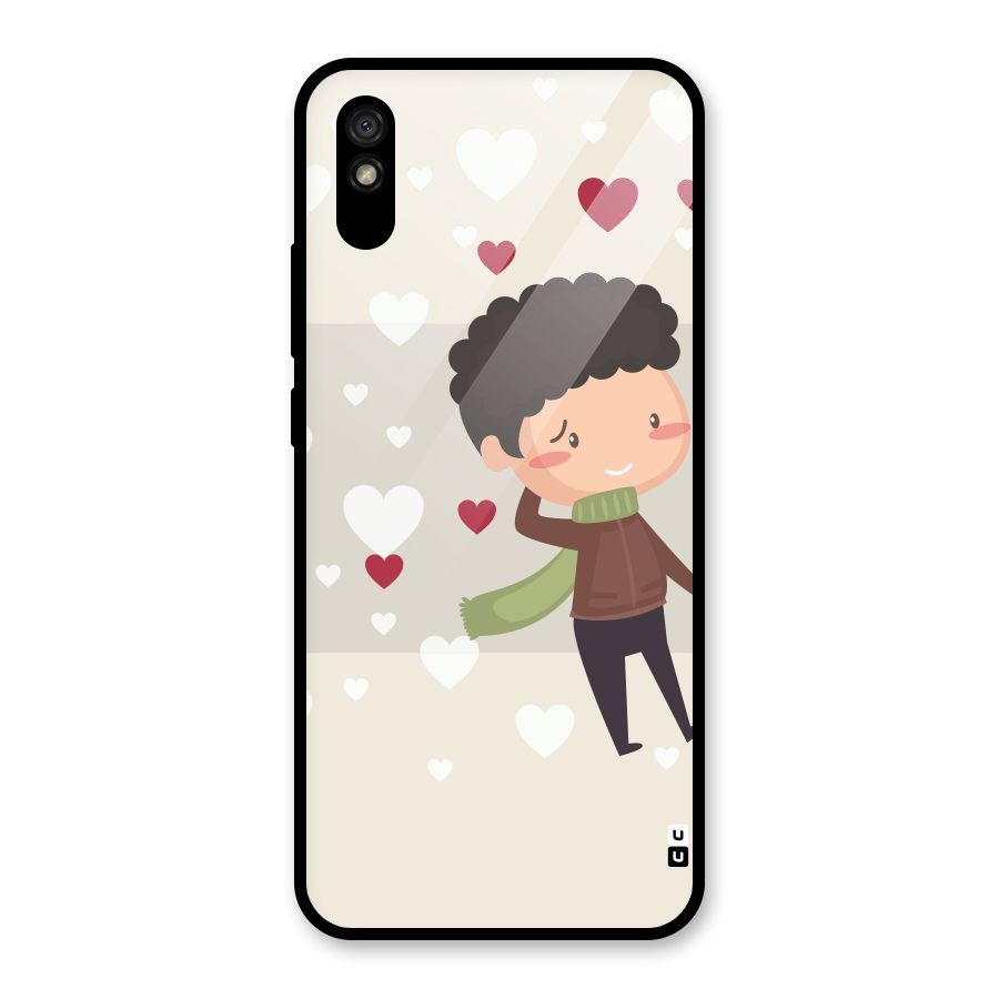 Boy in love Glass Back Case for Redmi 9i