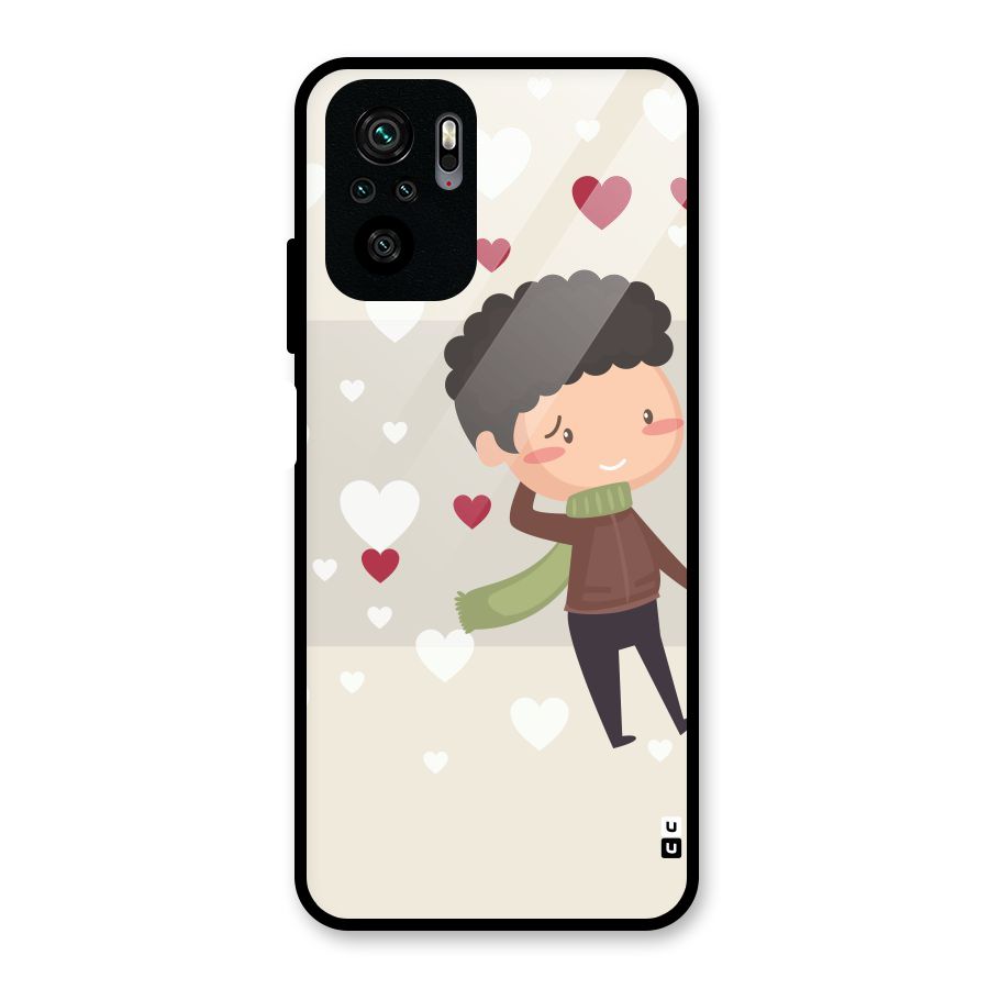 Boy in love Glass Back Case for Redmi Note 10S