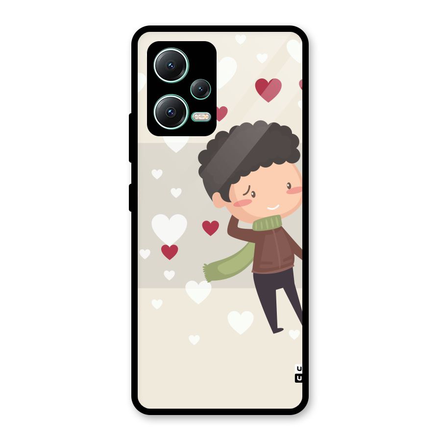 Boy in love Glass Back Case for Redmi Note 12 5G