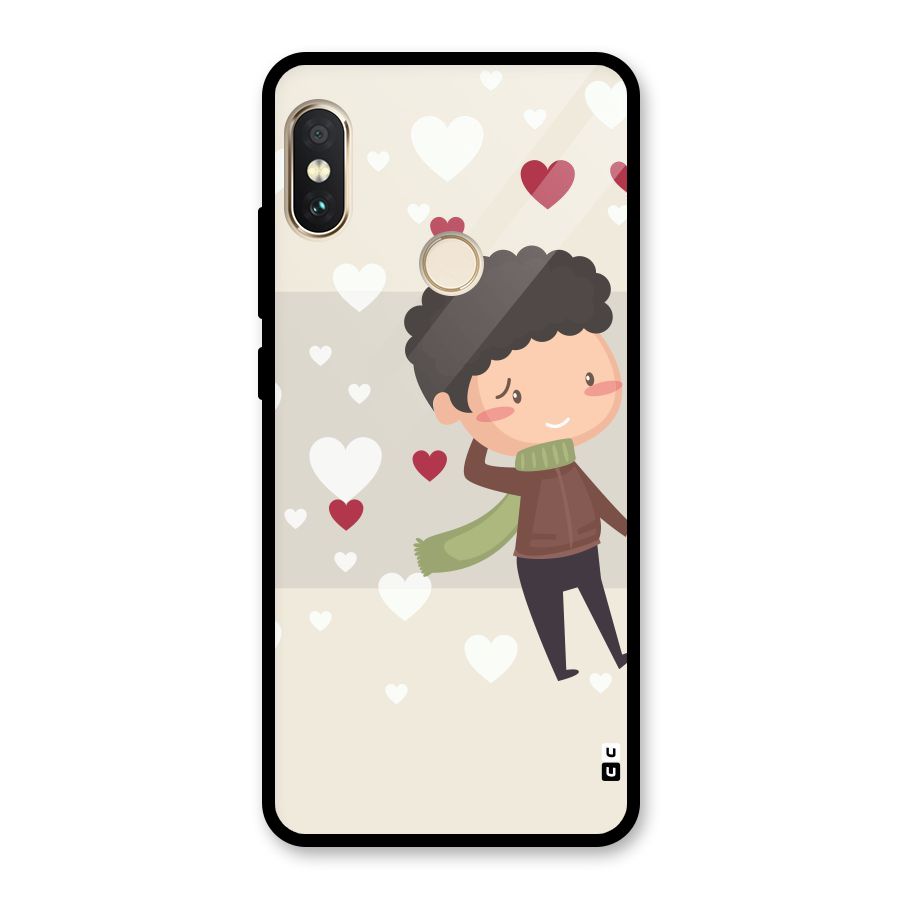 Boy in love Glass Back Case for Redmi Note 5 Pro
