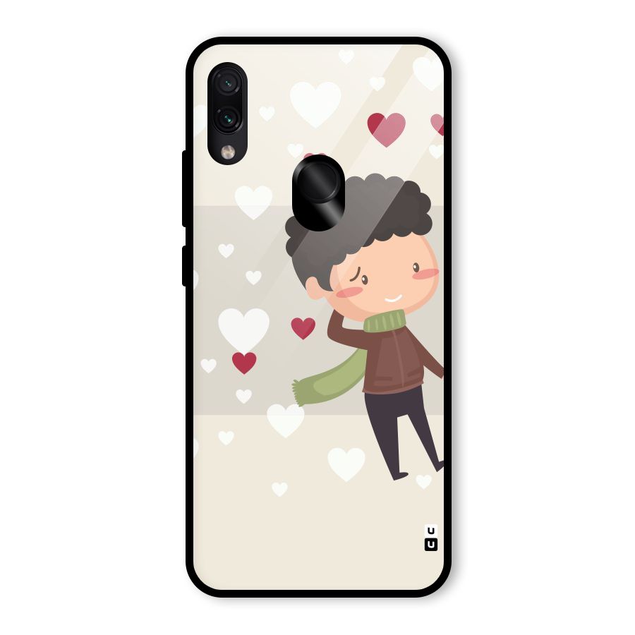 Boy in love Glass Back Case for Redmi Note 7S