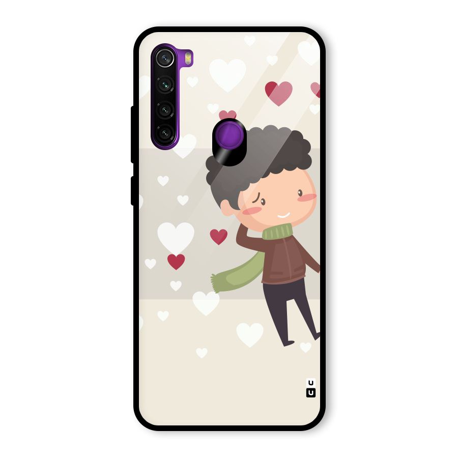 Boy in love Glass Back Case for Redmi Note 8