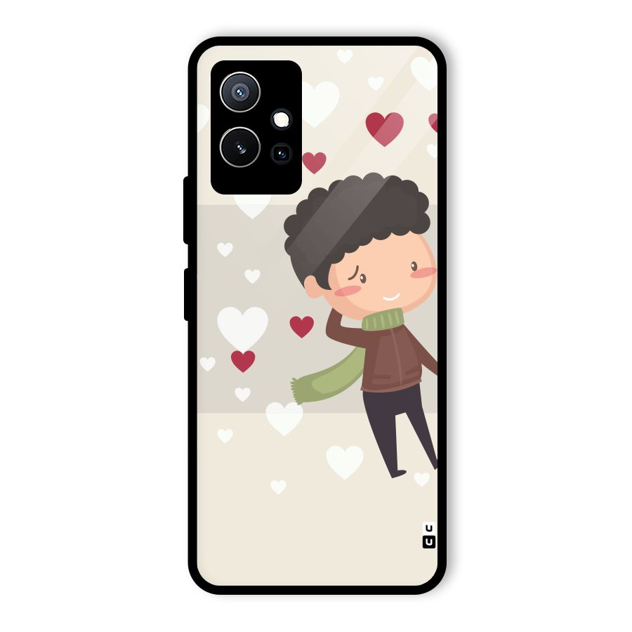 Boy in love Glass Back Case for Vivo T1 5G