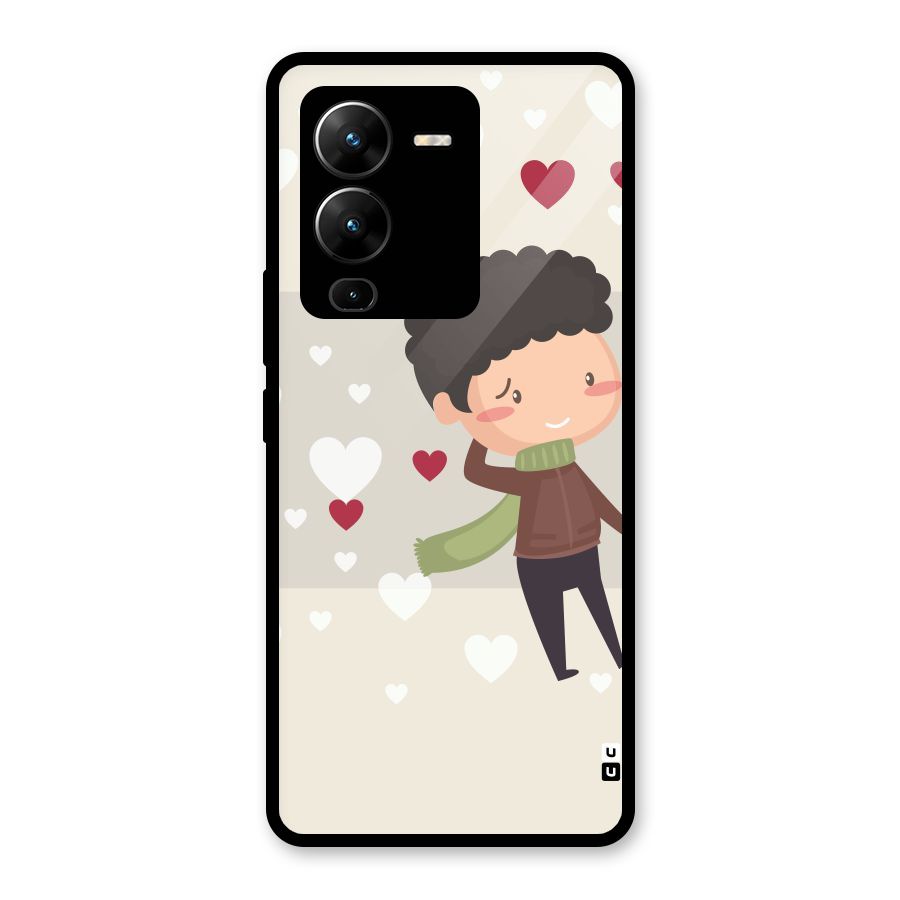 Boy in love Glass Back Case for Vivo V25 Pro