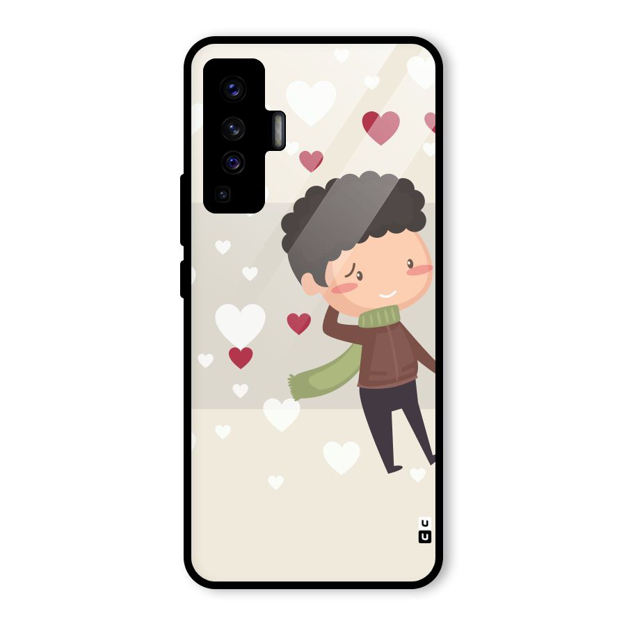 Boy in love Glass Back Case for Vivo X50