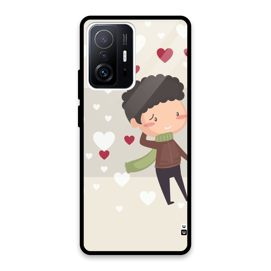 Boy in love Glass Back Case for Xiaomi 11T Pro