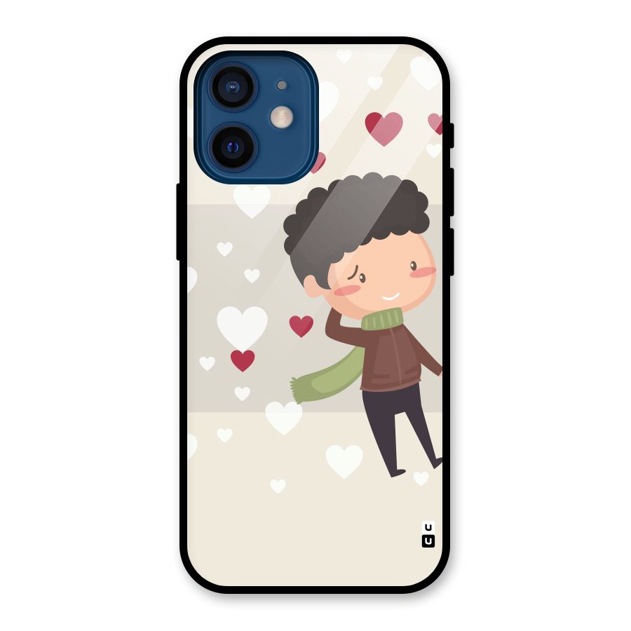 Boy in love Glass Back Case for iPhone 12 Mini
