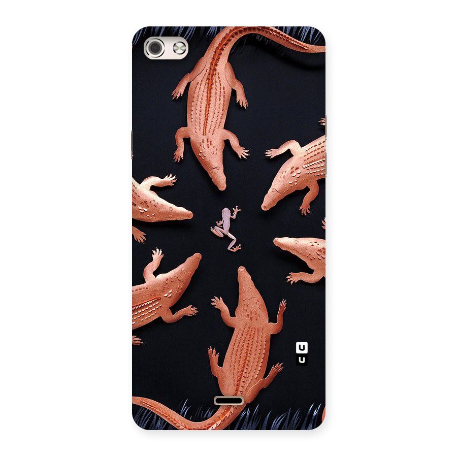 Brave Frog Back Case for Micromax Canvas Silver 5