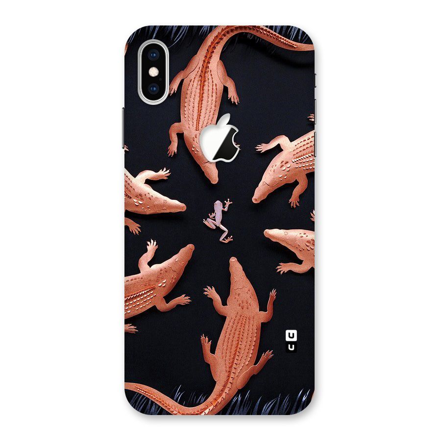 Brave Frog Back Case for iPhone XS Max Apple Cut