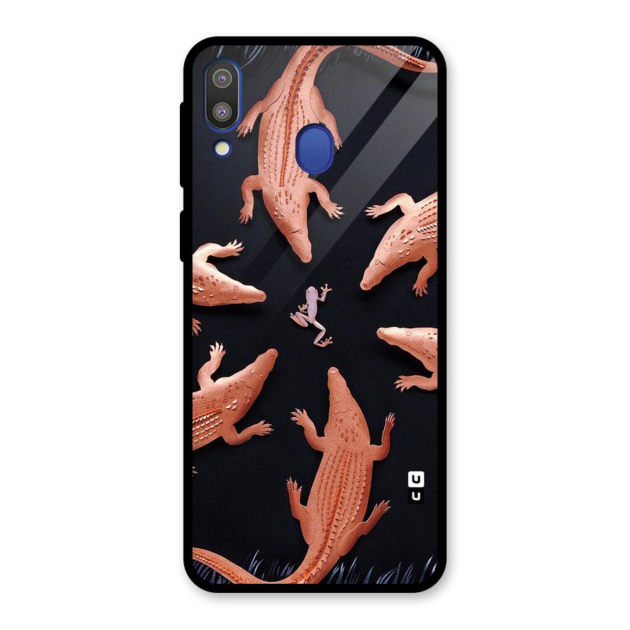 Brave Frog Glass Back Case for Galaxy M20