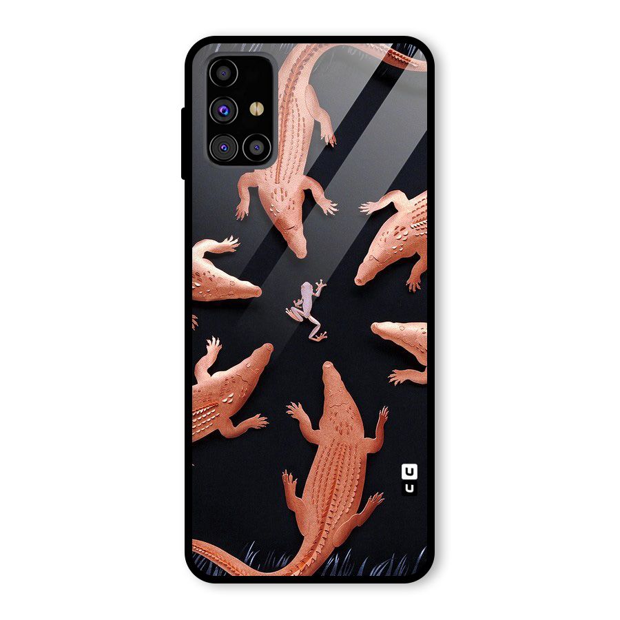 Brave Frog Glass Back Case for Galaxy M31s