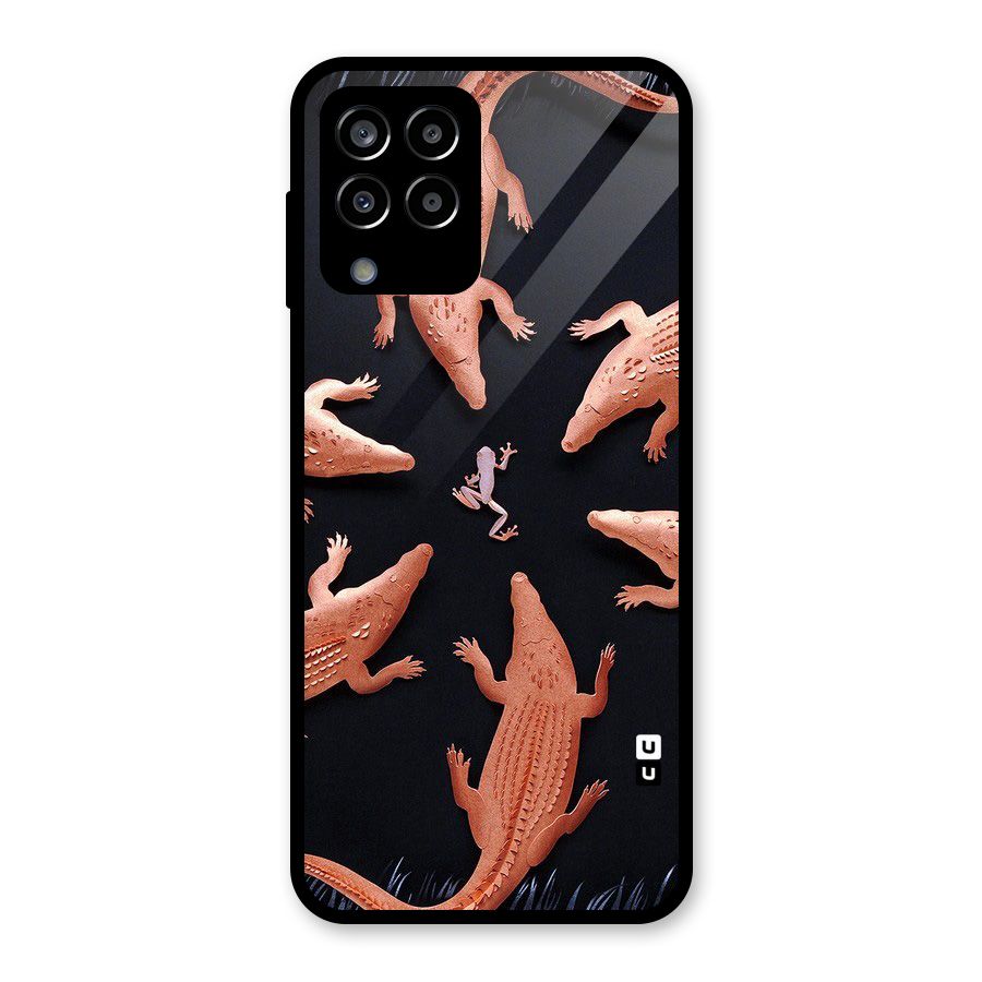 Brave Frog Glass Back Case for Galaxy M33