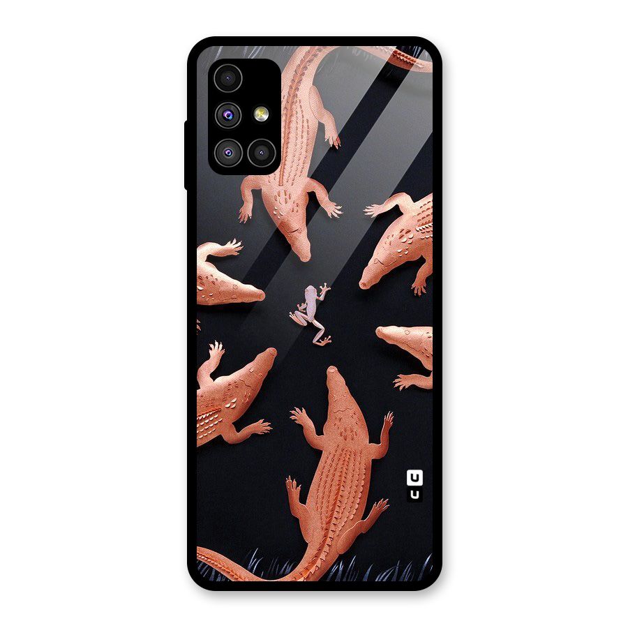 Brave Frog Glass Back Case for Galaxy M51