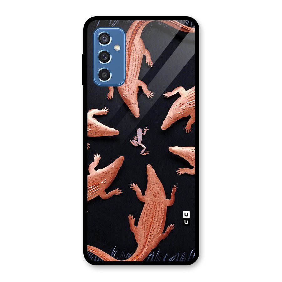 Brave Frog Glass Back Case for Galaxy M52 5G